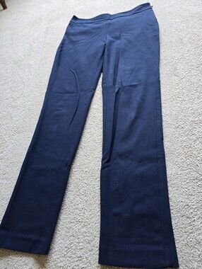 Kobi Halperin Navy Blue Side Zip Dress Pants Size 6 Career Wear